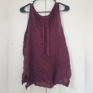 Maroon top